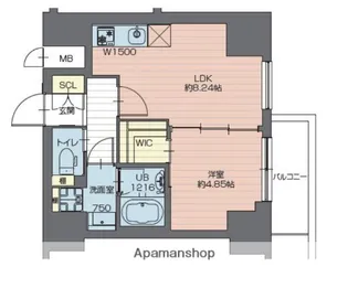 プレジオ西新井【4階】の間取り