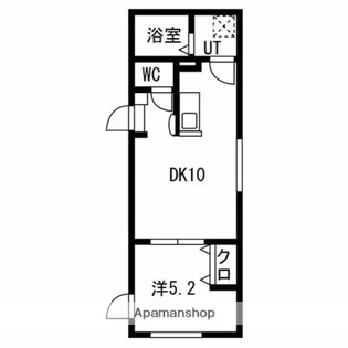サンインキューブ池袋【1階】の間取り