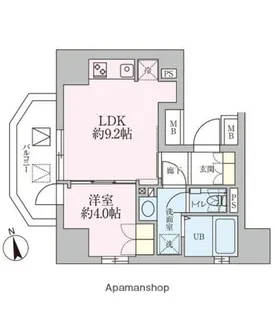 ザ・レジデンス三ノ輪【15階】の間取り