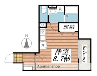 CROSS ROAD【301号室】の間取り