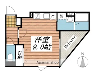 CROSS ROAD【302号室】の間取り