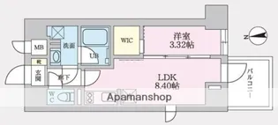 タスキプライムテラス後楽園【7階】の間取り