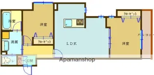 オグリーヴ【1階】の間取り