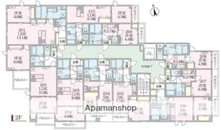 アローマ王子本町【2階】の間取り