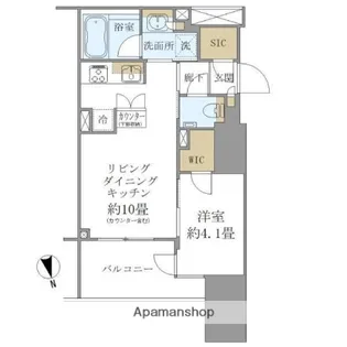ディアナコート文京本郷台【4階】の間取り
