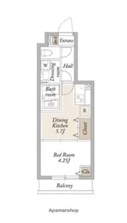 KDXレジデンス池袋要町【3階】の間取り