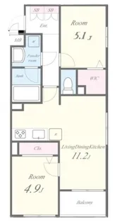 LE SOLEIL(ル・ソレイユ)【3階】の間取り
