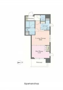 エクセレンシア駒込【6階】の間取り