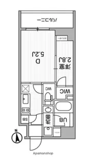 ALTERNA東池袋【6階】の間取り