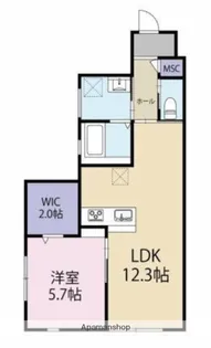 LA VIE 本郷 WEST【4階】の間取り