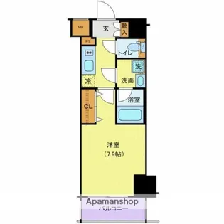 MAXIV西日暮里アレグリアコート【8階】の間取り