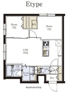 プロスタイルウェルス東武練馬Ⅱ【4階】の間取り