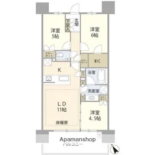 アネシア東京尾久(012503)【5階】の間取り