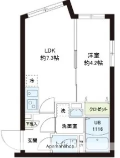 レピュア小石川レジデンス【5階】の間取り