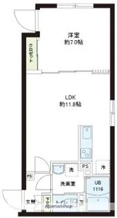 レピュア小石川レジデンス【4階】の間取り