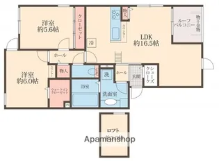 LULU西尾久【3階】の間取り