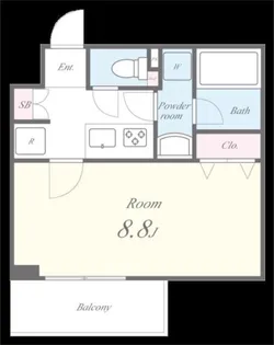 レーヴ・マノワール【1階】の間取り