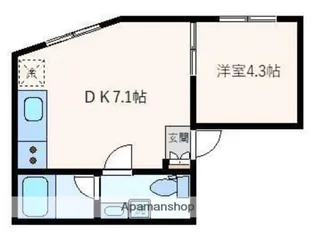 ROOM328【4階】の間取り