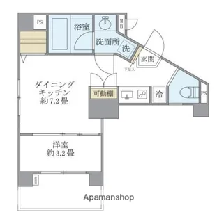 アールプライム大手町【7階】の間取り