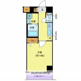 クレヴィスタ板橋本町【7階】の間取り
