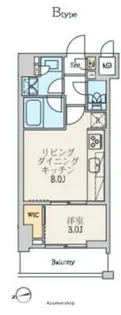 クレストコート北千住レジデンス【2階】の間取り