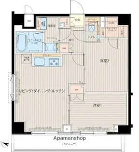 ルーブル中板橋六番館【9階】の間取り