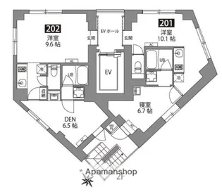 FABRIC東長崎RESIDENCE【2階】の間取り
