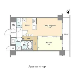 ALTERNA護国寺【5階】の間取り