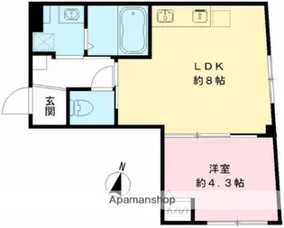 RAMII板橋大和町【3階】の間取り