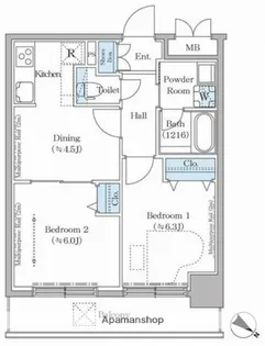 ステラテラス【7階】の間取り