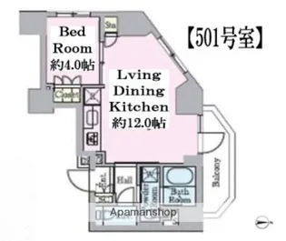 クレストコート目白新坂レジデンス【5階】の間取り