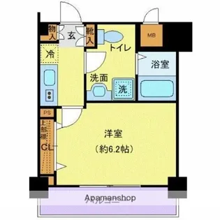 プレール・ドゥーク早稲田【5階】の間取り