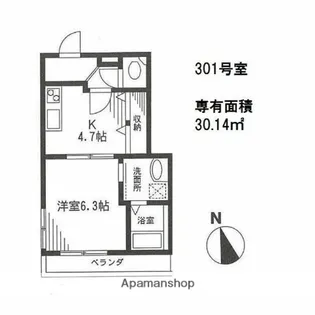 スプリングメロディー【3階】の間取り