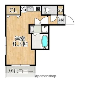 モリオン板橋【6階】の間取り