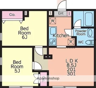 AVANTI77【2階】の間取り