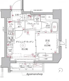 クレイシアIDZ王子アーバンヒルズ【8階】の間取り