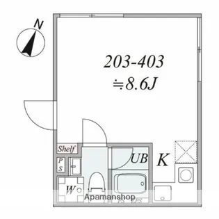 TRIAS457【3階】の間取り
