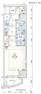 バージュアル西日暮里【9階】の間取り