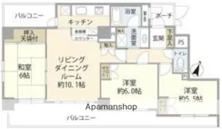 コスモ文京向丘【12階】の間取り