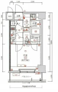 アルテシモテーレ【4階】の間取り