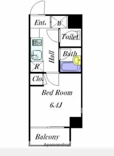 ヴェルト新宿夏目坂【2階】の間取り
