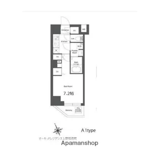 オーキッドレジデンス上野稲荷町【4階】の間取り
