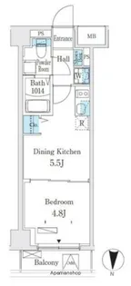 クラリティア板橋本町【4階】の間取り