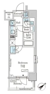 パークアクシス大塚ガーデンスクエア【7階】の間取り