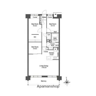 コンフォリア高島平【8階】の間取り