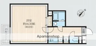 「防音マンション」AMI東池袋【7階】の間取り