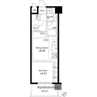 キングハウス巣鴨【2階】の間取り