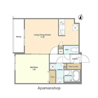 テラスミーレ文京弥生【4階】の間取り