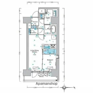ルフォンプログレ浅草入谷【6階】の間取り