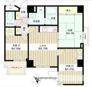 マハール駒込【5階】の間取り